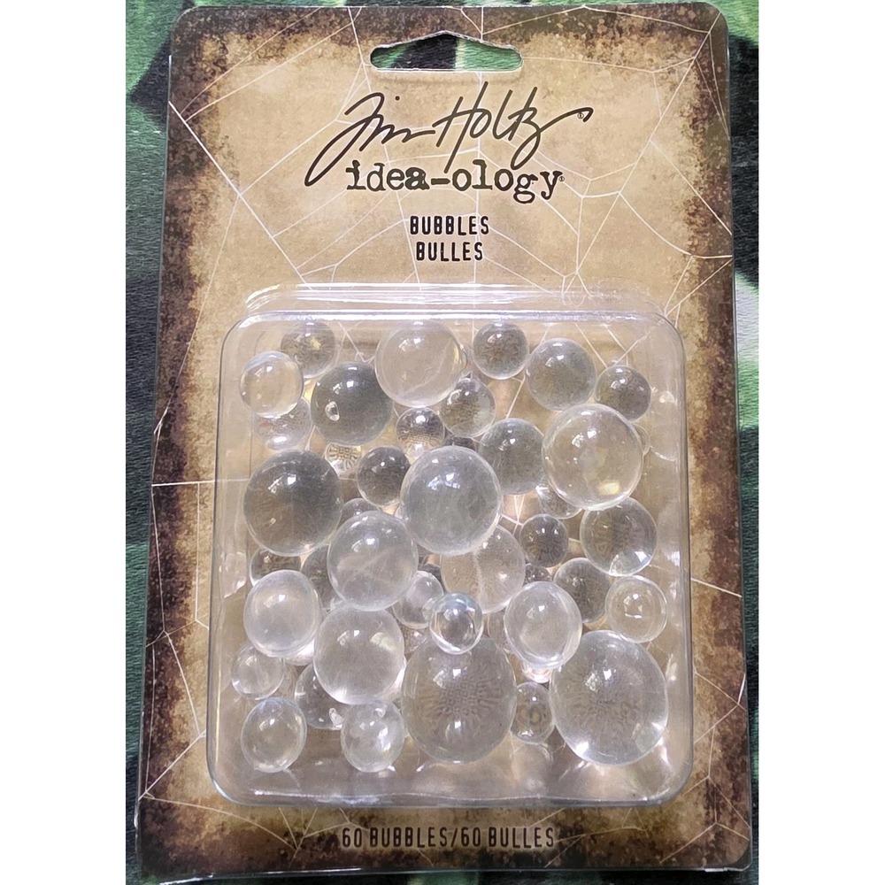 Tim Holtz Bubbles Idea-ology Halloween TH94180 - 60 pieces - Mixed Media Baubles